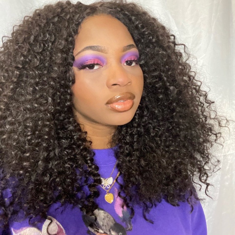 Kinky curly 22 inch synthetic wig